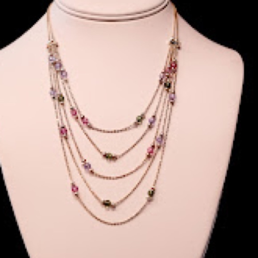 NWT Swarovski crystal necklace & earrings set